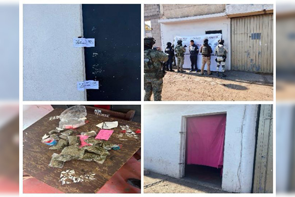 Un detenido y múltiples dosis de estupefacientes deja cateo de la FGE
