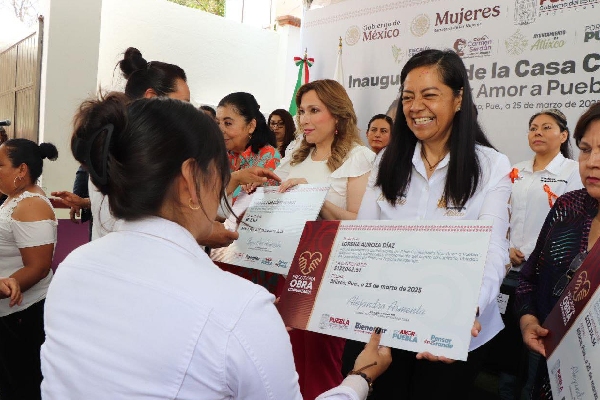 Ceci Arellano y Ariadna Ayala inauguran Casa Carmen Serdán en Atlixco
