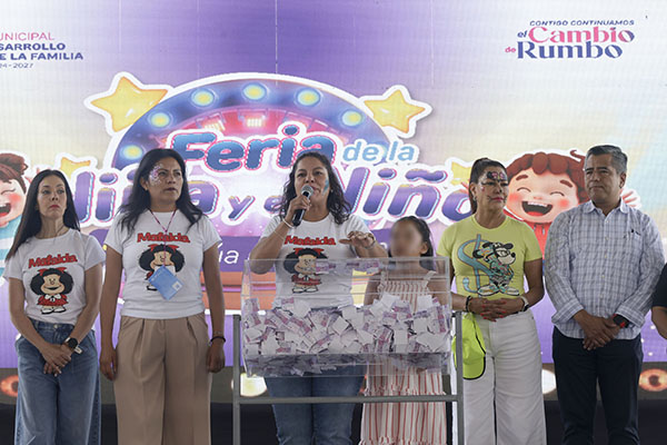 Lupita Cuautle lleva alegría y diversión a niños sanandreseños