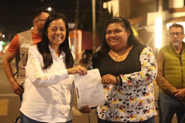 Ariadna Ayala inaugura rehabilitación de avenida Xalpatlaco