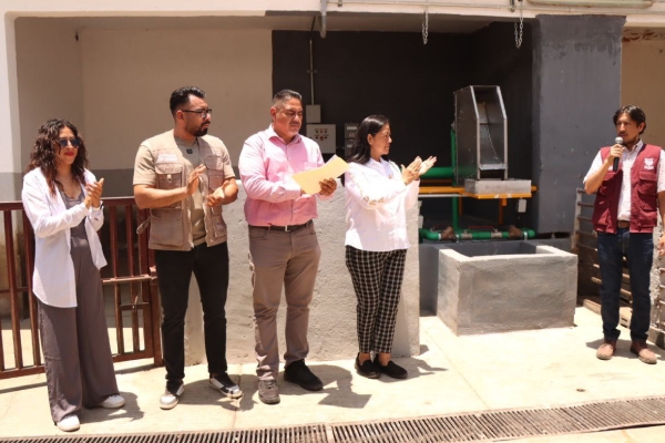 Ariadna Ayala inaugura la primera estación de bombeo y cribado de aguas residuales