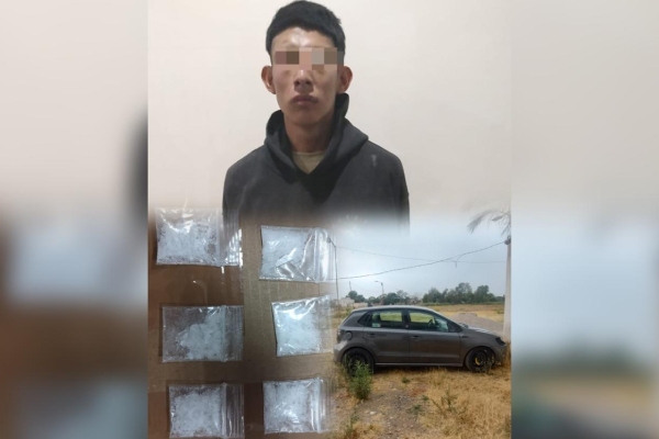 Detienen a joven por agresión a policías y portación de droga