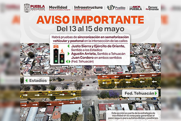 Toma precauciones: habrá sincronización de semáforos en estas vialidades