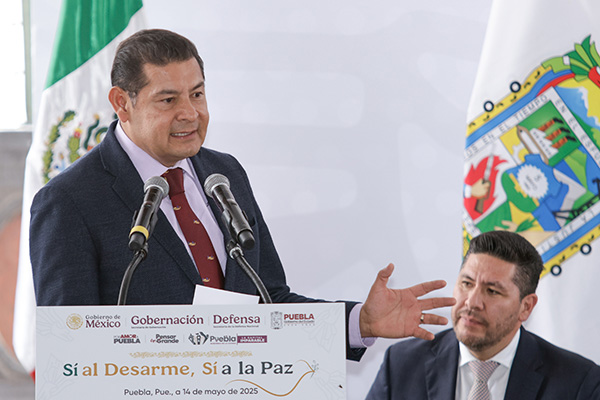 Arranca Alejandro Armenta el programa "Sí al desarme, sí a la paz"
