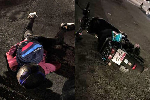 Sujetos ejecutan a tiros a un motociclista