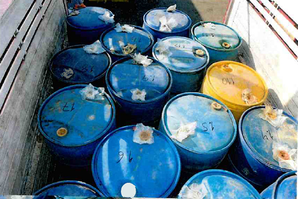 Huachicolero en aprietos: lo atraparon con 3,000 litros de hidrocarburo