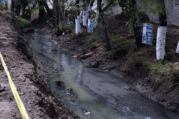 Avanza saneamiento de Río Atoyac con faena comunitaria en Xoxtla