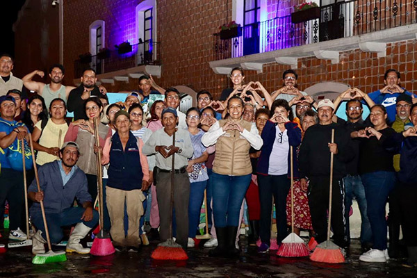 Ariadna Ayala refuerza las faenas por un Atlixco limpio y seguro