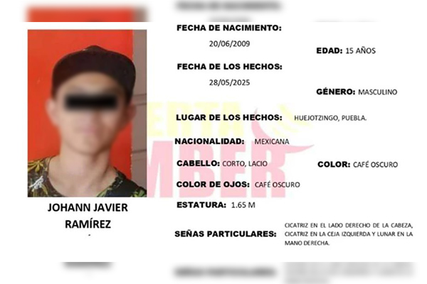 Cadáver hallado en Huejotzingo es de menor desaparecido; investigan vínculo con drogas