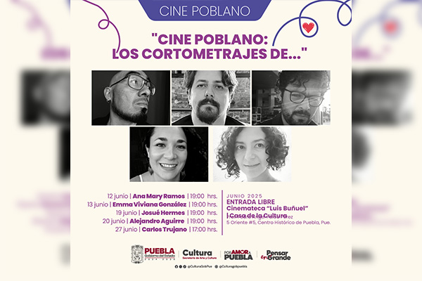 Cineastas poblanos presentan cortometrajes en la Cinemateca “Luis Buñuel”