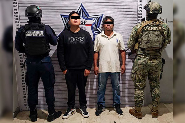 Capturan a “el Cocho” y a su cómplice en operativo conjunto de SSP y Marina