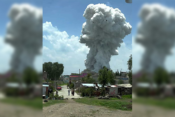 Explotan varios polvorines en Tultepec; hay muerto y nueve heridos