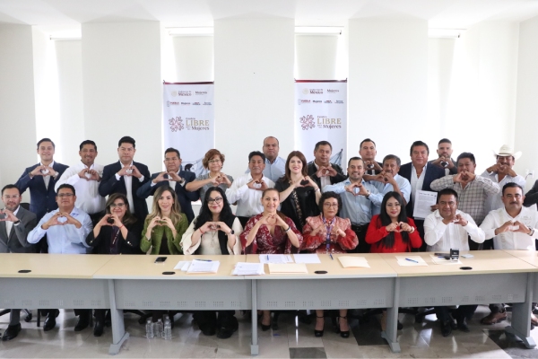Secretaría de las Mujeres firma convenios con municipios para instalación de Centros LIBRE