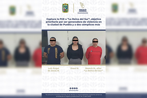 Confirma FGE detención de “la Reina del Sur”, peligrosa líder narcomenudista