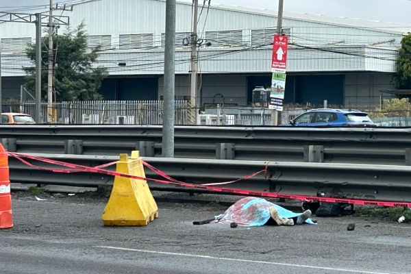 Motociclista muere tras derrapar en la México-Puebla