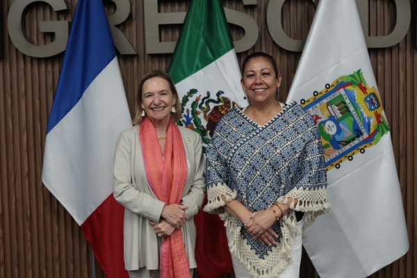 Congreso recibe la visita de la embajadora de Francia en México