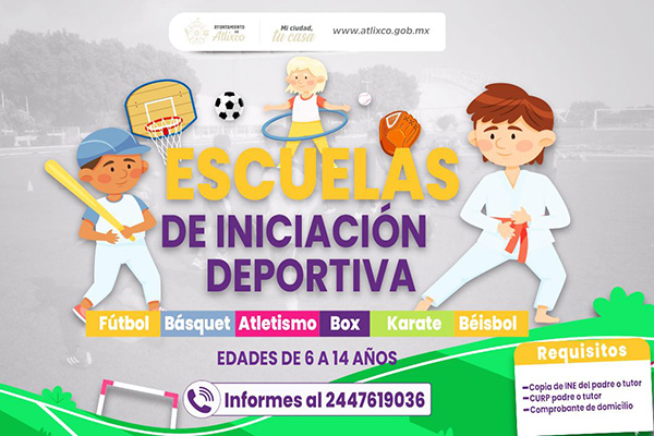 Ariadna Ayala impulsa escuelas deportivas gratuitas en Atlixco