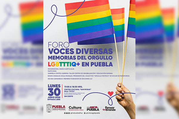 Arte y Cultura conmemora Día del Orgullo con foro, cine y exposiciones