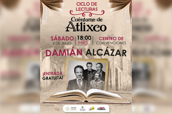 Ariadna Ayala invita al ciclo de lecturas “Cuéntame de Atlixco” con Damián Alcázar