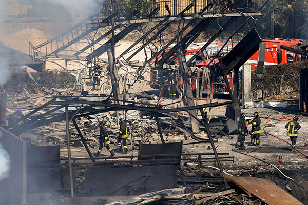 Sube a 45 cifra de heridos por explosión en gasolinera en Roma