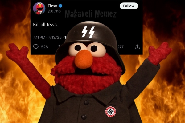 Hackean cuenta de Elmo en X y publican mensajes contra Trump y judíos