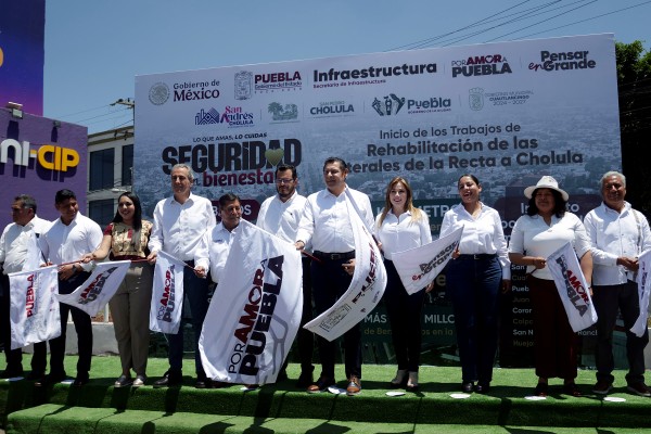 Armenta cumple: inicia rehabilitación de laterales de la Recta a Cholula