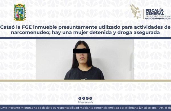 FGE llega de sorpresa a narcotiendita: droga asegurada y vendedora detenida