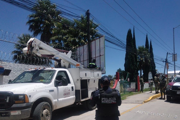 Despliegan operativo disuasivo contra cámaras “parásito” en Amozoc
