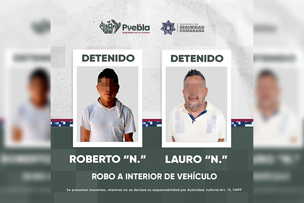 Atrapan a dos maleantes con autopartes robadas