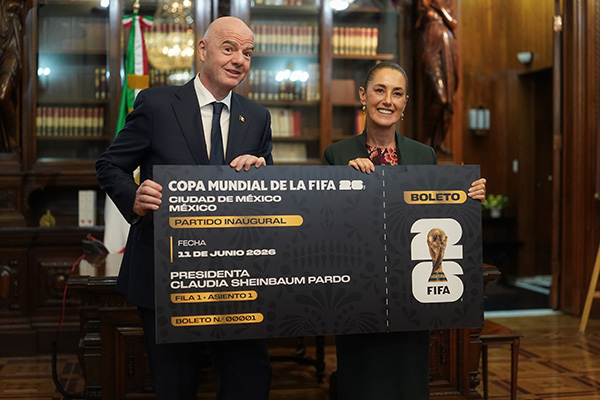 Sheinbaum regalará su boleto para el partido inaugural del Mundial 2026