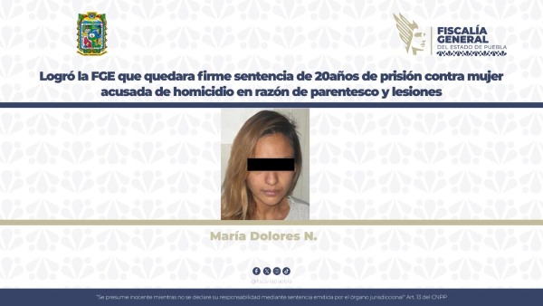Ratifican 20 años de prisión para mala madre que mató a su hija