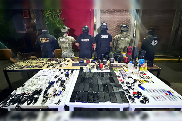 Intensifican SSP y SEMAR revisiones en penales para el combate a la extorsión