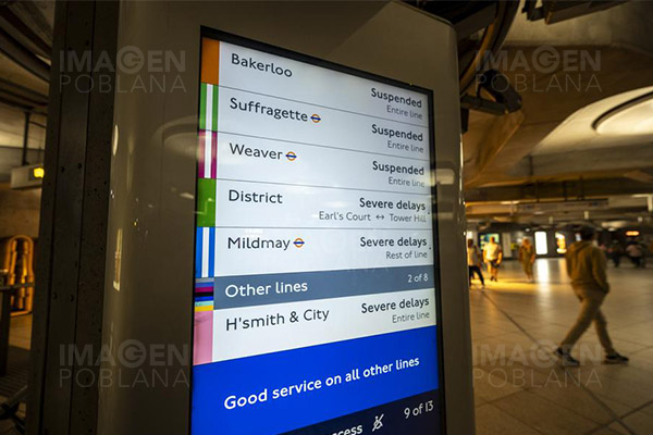 Huelga mantiene paralizado al metro de Londres