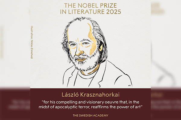 El Premio Nobel de Literatura 2025 recae en el escritor húngaro László Krasznahorkai