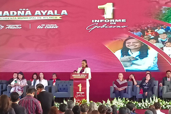 Ariadna Ayala rinde su Primer Informe con avances en seguridad, infraestructura y turismo