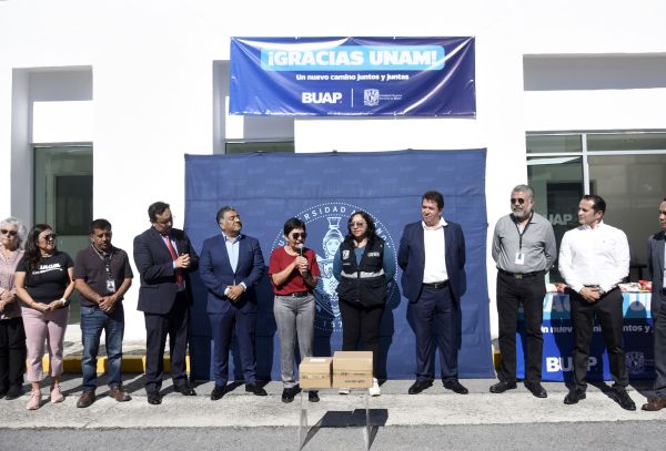 Recibe BUAP 60 toneladas de víveres por parte de la UNAM para damnificados de la Sierra Norte