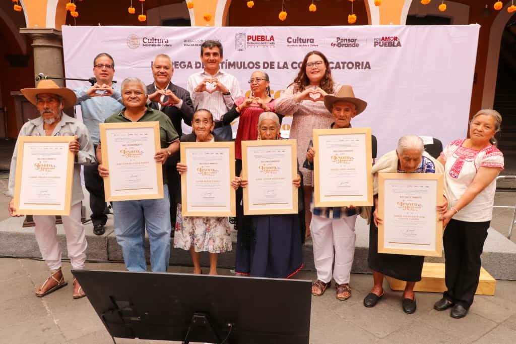 Gobierno de Puebla reconoce a “Tesoros Humanos Vivos 2025”