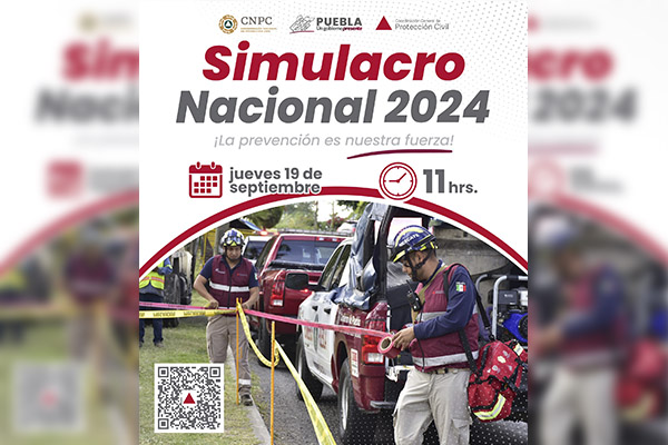 Invita Gobierno del Estado a sumarse al “Simulacro Nacional 2024”